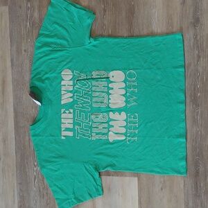 NWT The Who Women's Graphic T-Shirt Green Size M